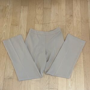 White House Black Market Light Gray Wide Leg Pants